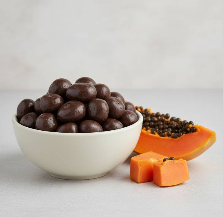 Papaja w czekoladzie