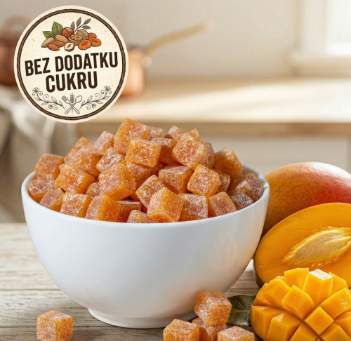 Kostki mango bez dodatku cukru