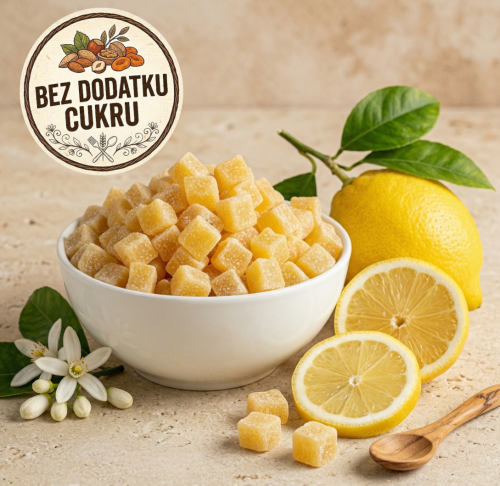 Kostki cytryny bez dodatku cukru