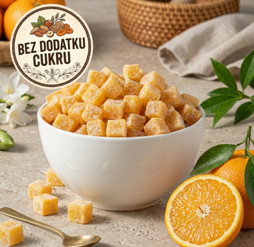 Kostki pomarańczy bez dodatku cukru