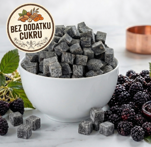 Kostki jeżynowe bez dodaktu cukru