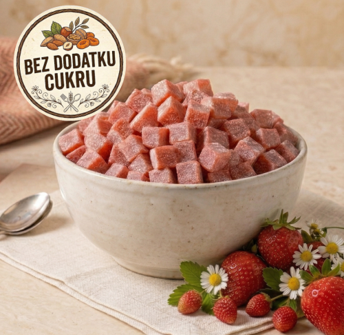 Kostki truskawkowe bez dodaktu cukru