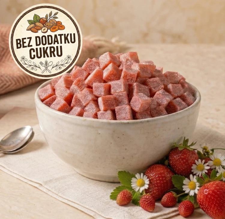 Kostki truskawkowe bez dodaktu cukru