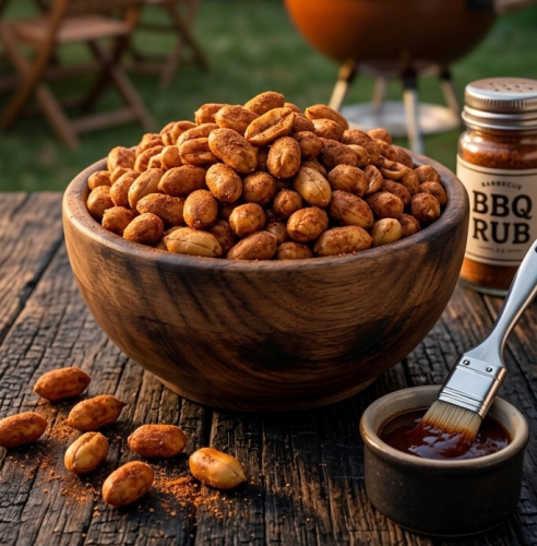 Orzeszki ziemne prażone BBQ